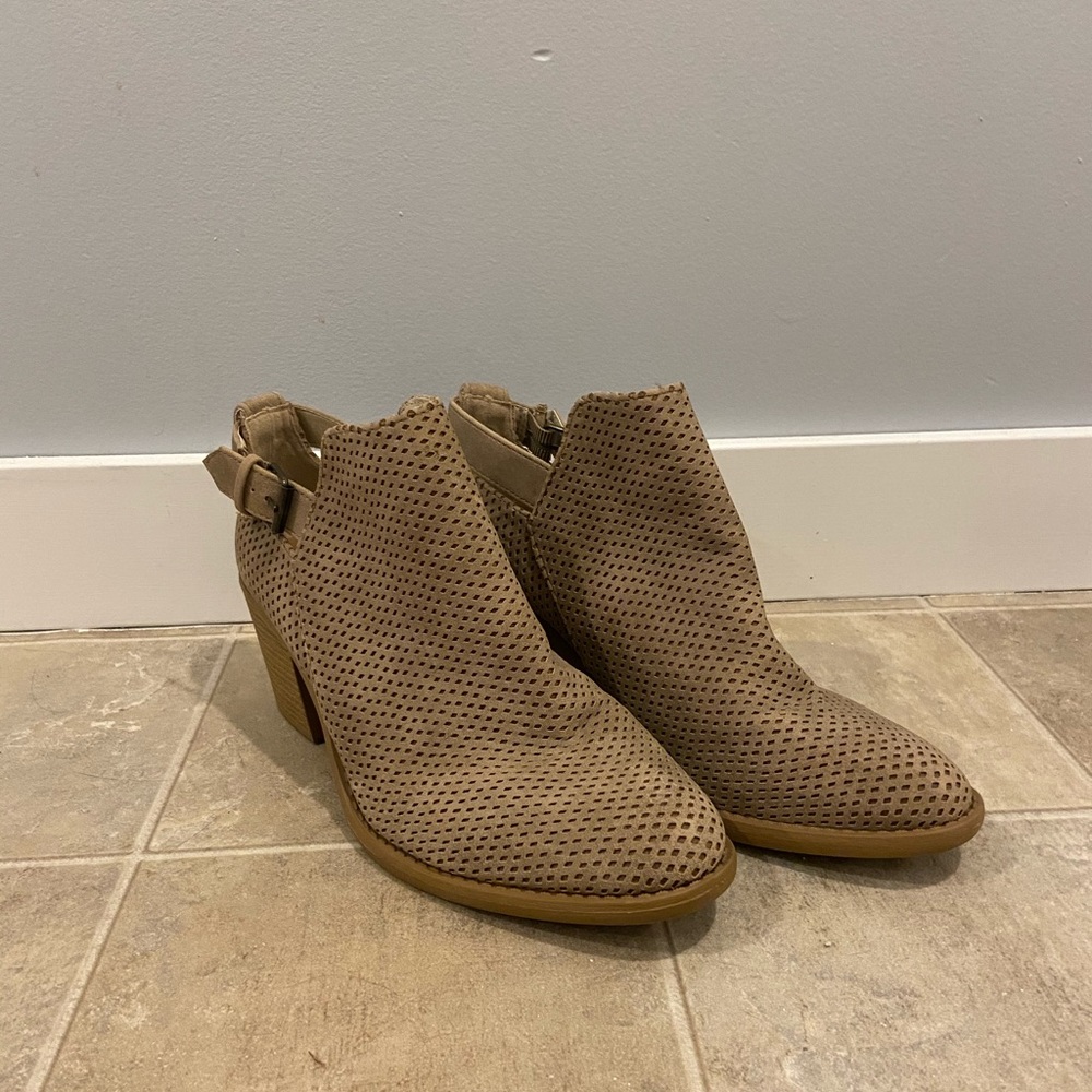Tan booties
